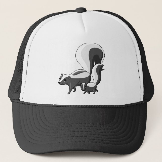 Tater and Tot the Skunks Trucker Hat (Front)