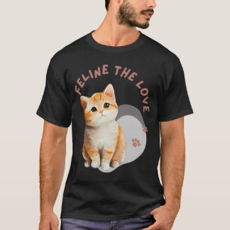 Tater Tot cat Meow  Abstract Art  T-Shirt