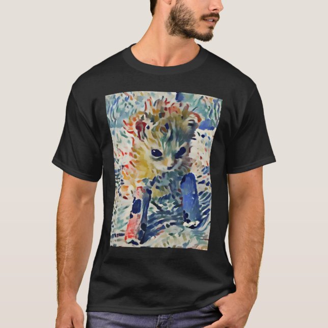 Tater Tot Cat painting Matisse-inspired  T-Shirt (Front)