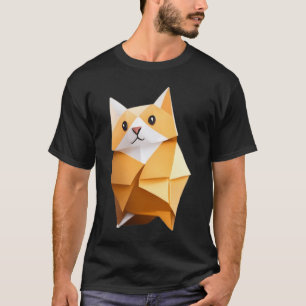 Tater Tot Orange Cat - Origami T-Shirt