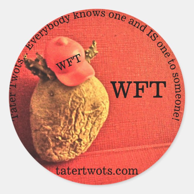 Tater Twots WFT Sticker Waiting For Trump 2024 (Front)