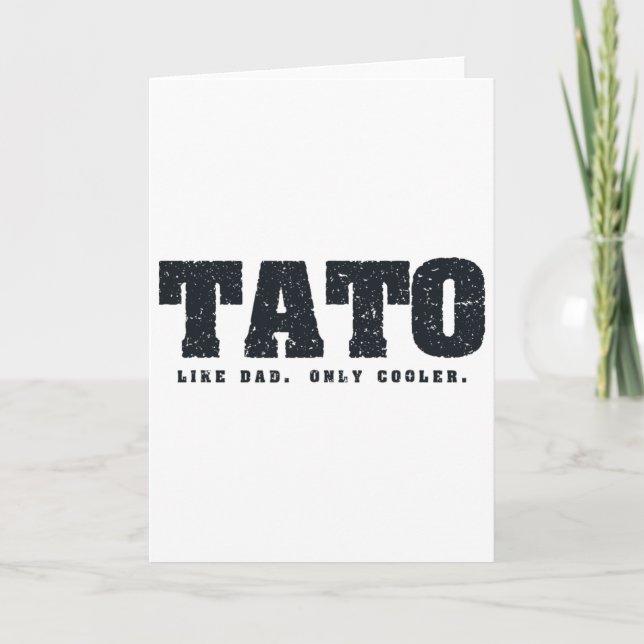 Tato Ukrainian Father  Card (Front)