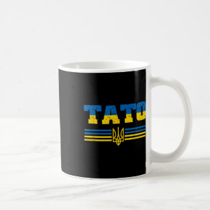 Tato Ukrainian Flag Ukraine Papa Ukrainian Father Coffee Mug