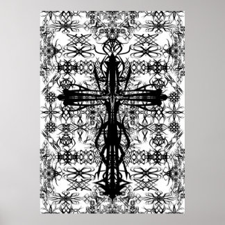 tatoo and cross poster