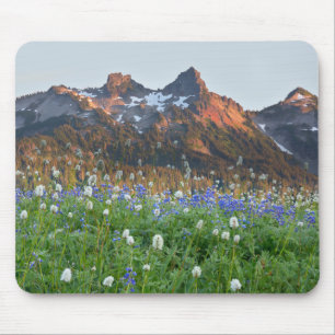 Tatoosh Range and Wildflowers   Mt. Rainier Mouse Pad