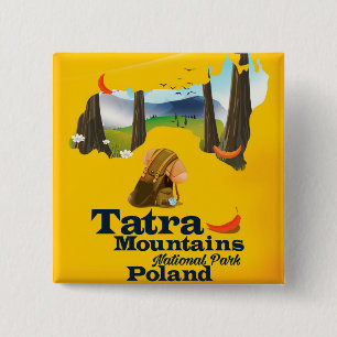 Tatra Mountains National Park, Poland 15 Cm Square Badge