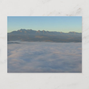 Tatras and clouds postcard