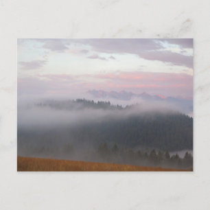 Tatras and fog postcard