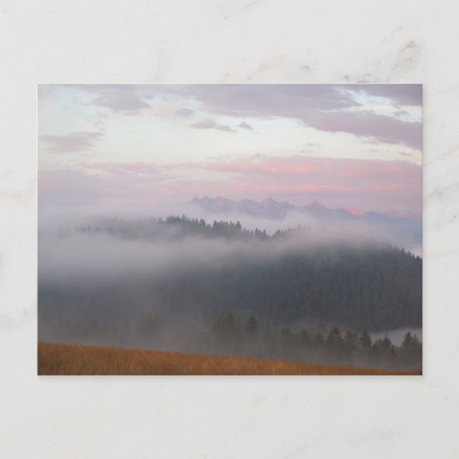 Tatras and fog postcard (Front)