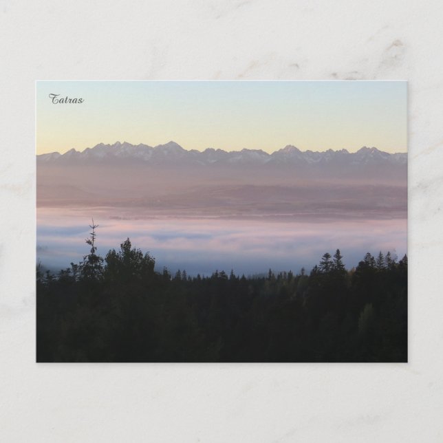 Tatras panorama postcard (Front)