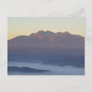 Tatras sunrise postcard