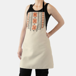 Tatreez Palestinian Thobe Artwork Print Apron