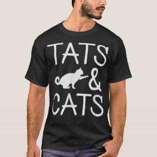 Tats & Cats T Tattoo Artist Tattooed Ink Lover Gi T-Shirt