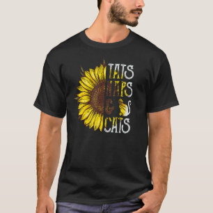 Tats Naps And Cats Sunflower Pet Owner Cat Cat Gr T-Shirt