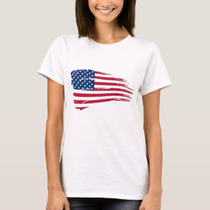 Tattered American Flag T-Shirt