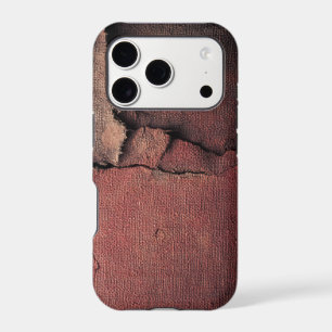 Tattered Canvas Abstract in Rust and Earth