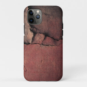 Tattered Canvas Abstract in Rust and Earth iPhone 11 Pro Case