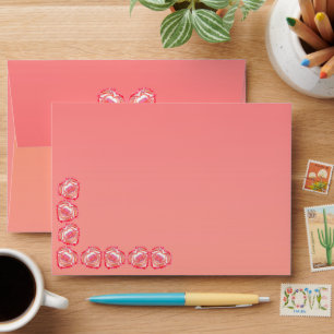 Tattered Heart Inside Outside Flap Front Special Envelope