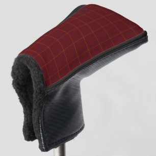 Tattersall Brooks Maroon Blue Gold Golf Head Cover
