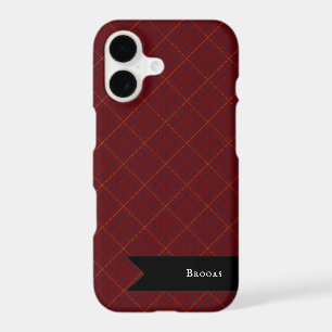 Tattersall Fashion Brooks Maroon Blue Gold