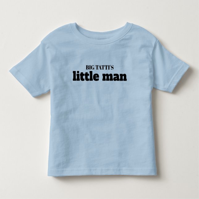 Tatti Dad Yiddish Son Little Man Father's Day Gift Toddler T-Shirt (Front)
