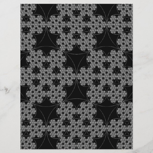 Tatting Fractal pattern Snowflake Crochet (Front)