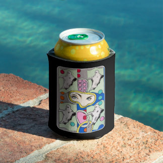 ‘Tattletales in the Spirit Box’ Painting on a Can Cooler