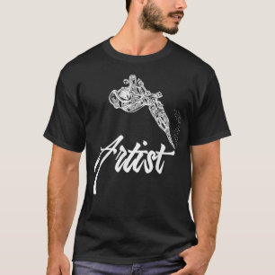 Tatto Artist Italics Tattooing Gun for men women T-Shirt