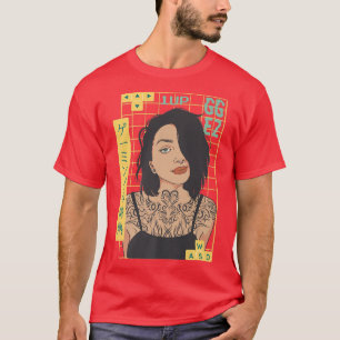 Tattoed Gamer Girl Japan Tattoo WASD Anime Gami T-Shirt