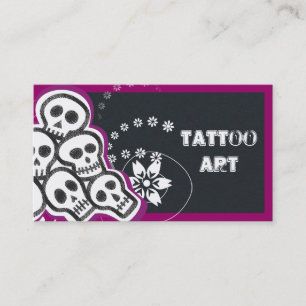 Tattoo Art Business Cards- Skulls Business Card