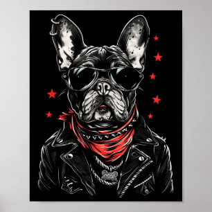 Tattoo Art French Bulldog French Bulldog Cool Dog  Poster