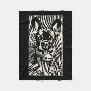 Tattoo Art French Bulldog French Bulldog Pet Art Fleece Blanket