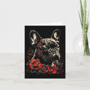 Tattoo Art French Bulldog Japanese French Bulldog  Card