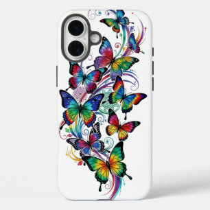 Tattoo Art Style Colourful Butterflies – Apple iPhone 16 Plus Case