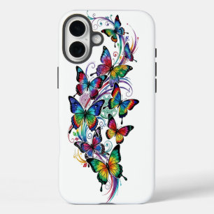 Tattoo Art Style Colourful Butterflies – Apple iPhone 16 Plus Case