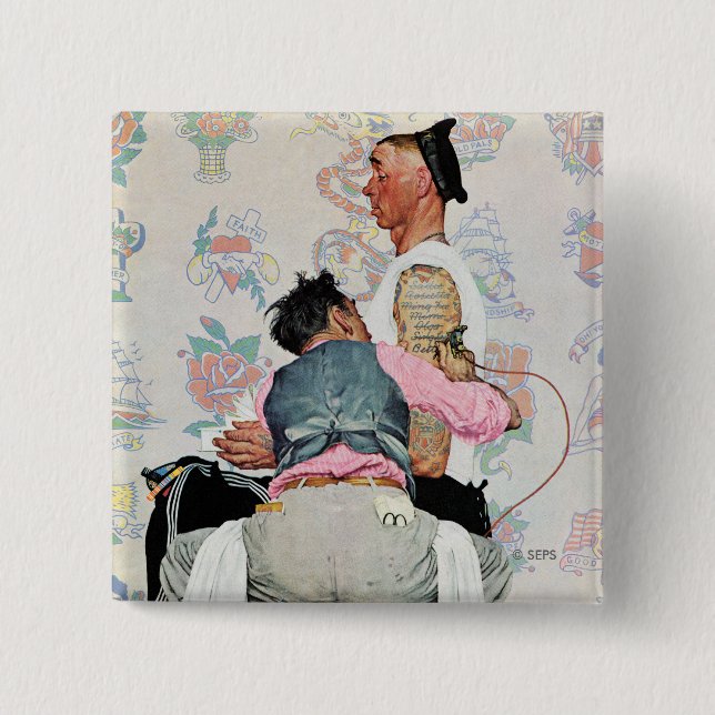 Tattoo Artist 15 Cm Square Badge (Front)