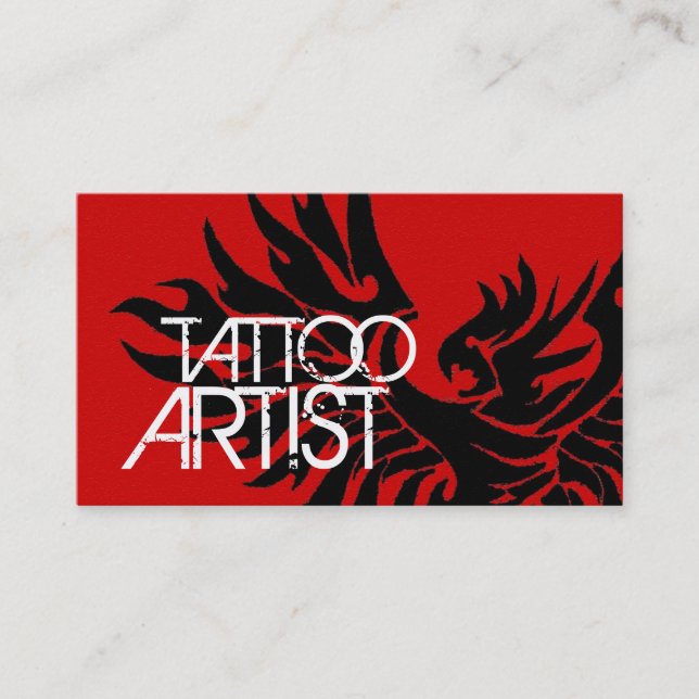 Tattoo Artist Body Art Business Card (Front)