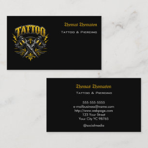 Tattoo artist  business card
