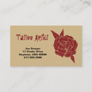 Tattoo Artist Business Card