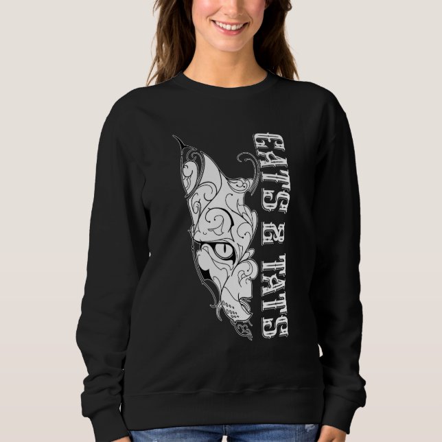 Tattoo Artist Cat 2 Sweatshirt (Front)