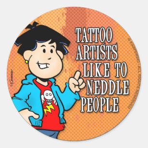 Tattoo Artist Classic Round Sticker