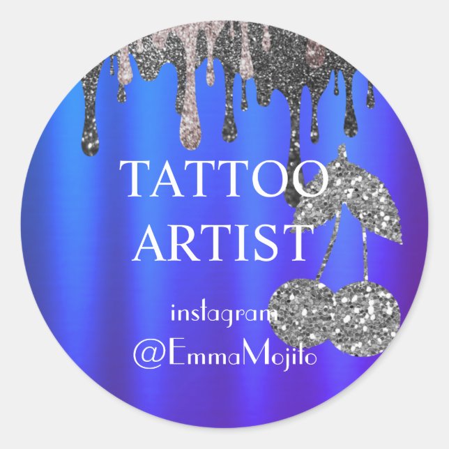 Tattoo Artist Deal Offer Classic Round  Classic Ro Sticker (Front)