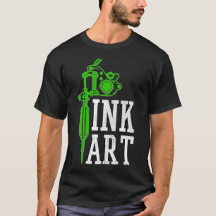 Tattoo Artist Ink Art Tattoo Gun Inked Vintage Gif T-Shirt