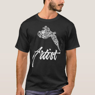 Tattoo Artist Italics Tattooing Gun Premium  T-Shirt
