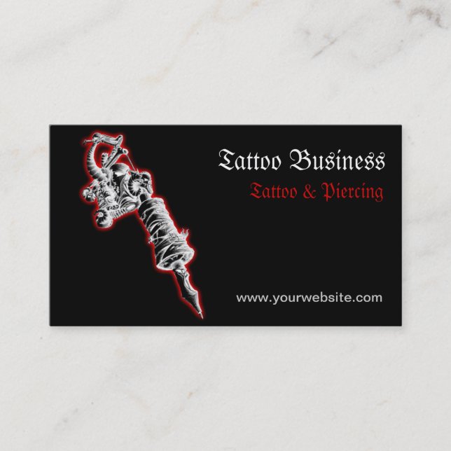 Tattoo artist salon  Business Card (Front)