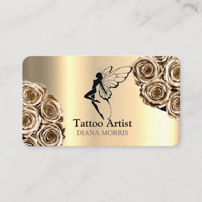 Tattoo Artist Salon Business Card (Front)