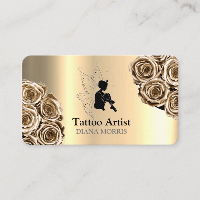 Tattoo Artist Salon Business Card (Front)