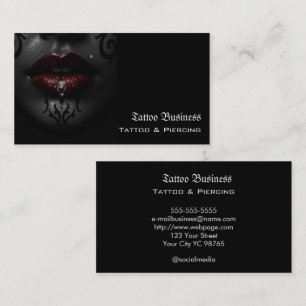 Tattoo artist salon  QR code Business Card