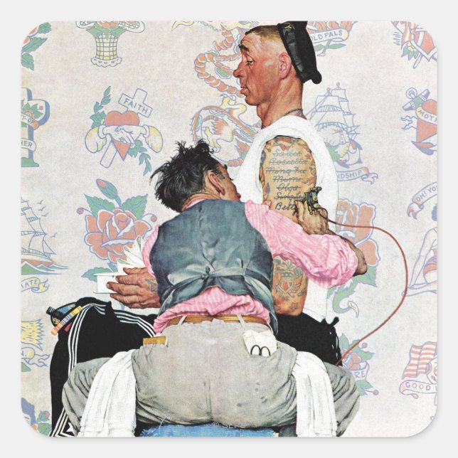 Tattoo Artist Square Sticker (Front)