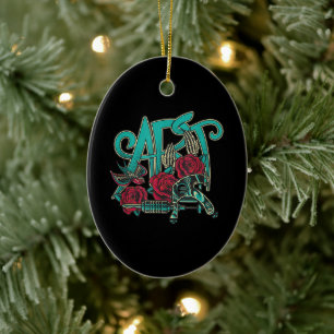 Tattoo Artist Tattoos Are Art Color Graphic Ceramic Ornament